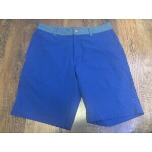 The North Face Chino Shorts Mens 32 Blue Stretch Lightweight Drawcord Flat Front